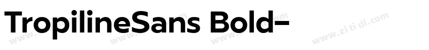 TropilineSans Bold字体转换 TropilineSans Bold字体转换
